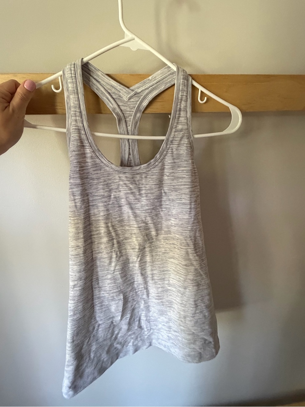 lululemon athletica Light Gray Space-Dyed Racerback Tank